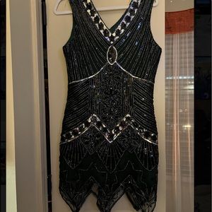Roaring 20s sequin flapper dress